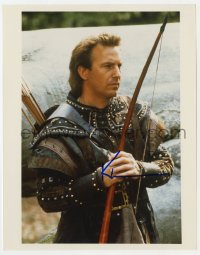 4x687 KEVIN COSTNER signed color 8x10 REPRO still 1990s close up from Robin Hood: Prince of Thieves!