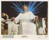 4x250 LAURENCE OLIVIER signed 8x10 mini LC #5 1981 best portrait as Zeus in Clash of the Titans!