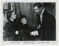 4x489 OLIVIA DE HAVILLAND signed 8x10.25 still R1968 with Gable & Leigh in Gone With the Wind!