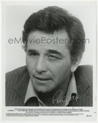 4x499 PETER FALK signed 8x10 still 1981 great head & shoulders portrait from All the Marbles!