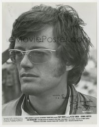 4x500 PETER FONDA signed 7.5x9.75 still 1969 best head & shoulders portrait from Easy Rider!