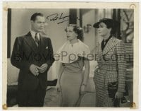 4x522 ROBERT MONTGOMERY signed 8x10 still 1935 with Joan Crawford & Gail Patrick in No More Ladies!