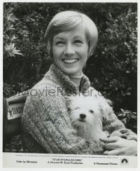 4x533 SANDY DUNCAN signed 8x10 still 1971 candid close up with cute dog from Star Spangled Girl!