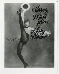 4x871 SHIRLEY MACLAINE signed 8x10 REPRO still 1980s dancing & kicking her leg high over her head!