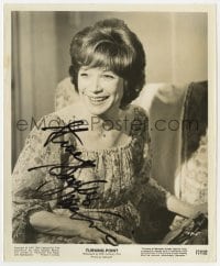 4x537 SHIRLEY MACLAINE signed 8x10 still 1977 great seated smiling close up from Turning Point!