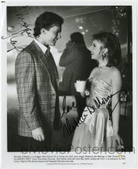 4x539 SLUGGER'S WIFE signed 8x9.75 still 1985 by BOTH Michael O'Keefe AND Rebecca De Mornay!