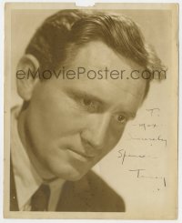 4x544 SPENCER TRACY signed deluxe 8x10 still 1930s head & shoulders portrait of the intense star!