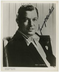 4x560 TONY MARTIN signed 8x10 still 1956 great head & shoulders portrait of the singer/actor!
