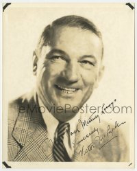 4x568 VICTOR MCLAGLEN signed deluxe 8x10 still 1930s great smiling portrait of the English star!