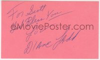 4x596 DIANE LADD signed 3x5 index card 1980s it can be framed & displayed with a repro!