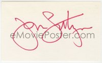 4x623 JOHN LITHGOW signed 3x5 index card 1980s it can be framed & displayed with a repro!