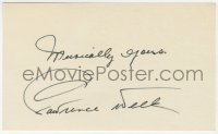4x632 LAWRENCE WELK signed 3x5 index card 1980s it can be framed & displayed with a repro!