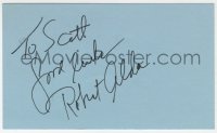4x650 ROBERT ALDA signed 3x5 index card 1980s it can be framed & displayed with a repro!