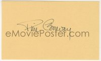 4x659 TIM CONWAY signed 3x5 index card 1980s it can be framed & displayed with a repro!