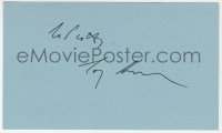 4x662 TONY RANDALL signed 3x5 index card 1980s it can be framed & displayed with a repro!
