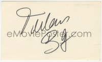 4x663 TURHAN BEY signed 3x5 index card 1980s it can be framed & displayed with a repro!