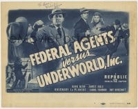 4x035 FEDERAL AGENTS VS UNDERWORLD INC signed chapter 2 TC 1948 by Kirk Alyn, Republic serial!