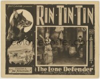 4x040 LONE DEFENDER signed chapter 2 LC 1930 by producer Nat Levine, canine hero Rin-Tin-Tin!