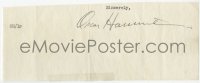 4x102 OSCAR HAMMERSTEIN II signed letter 1940s it can be framed & displayed with a repro still!