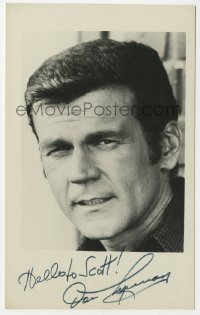 4x172 DON MURRAY signed 4x6 postcard 1980s great head & shoulders portrait of the actor!