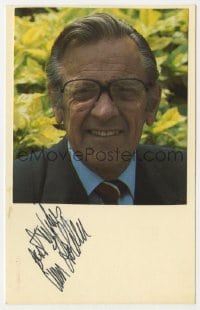 4x185 WILLIAM HOLDEN signed 4x6 postcard 1978 head & shoulders portrait later in his career!