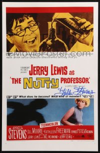 4x023 STELLA STEVENS signed 11x17 REPRO poster 2001 great one-sheet image from The Nutty Professor!