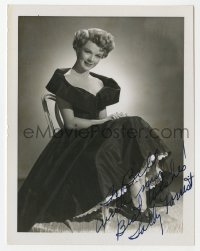 4x145 SALLY FORREST signed 4x5 photo 1950s great seated portrait of the pretty actress!