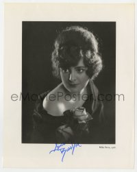 4x203 BILLIE DOVE signed signed 8x10 cut book page 1980s portrait with bare shoulder & holding rose!