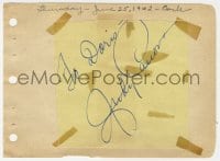 4x226 JUDY CANOVA signed cut paper on 5x6 album page 1942 it can be framed with a repro still!