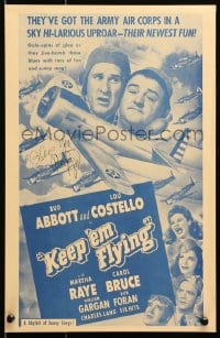 4x021 KEEP 'EM FLYING signed 11x17 REPRO poster 1970s by Martha Raye, who's w/ Abbott & Costello!