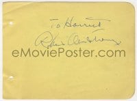 4x237 ROBERT ARMSTRONG/CARL BRISSON signed 5x6 cut album page 1940s can be framed/displayed w/ repro