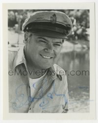 4x150 WARREN BERLINGER signed 4x5 photo 1980s smiling portrait in United States Navy cap!