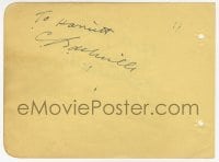 4x206 CECIL B. DeMILLE/KATHLEEN BURKE signed 5x6 cut album page 1930s it can be framed with a repro!