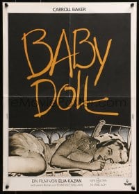 4y140 BABY DOLL French 17x23 R1970s Elia Kazan, classic image of sexy troubled teen Carroll Baker!
