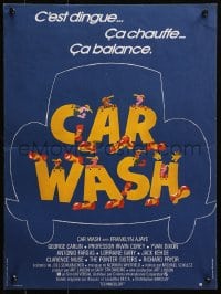 4y150 CAR WASH French 16x21 1977 written by Joel Schumacher, different title artwork!