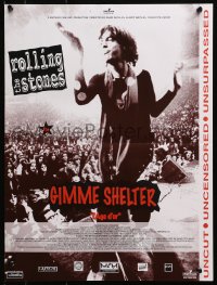 4y177 GIMME SHELTER French 16x21 R1990s Rolling Stones out of control rock & roll concert!