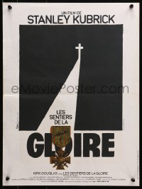 4y208 PATHS OF GLORY French 15x20 1975 Stanley Kubrick, cool different art by Jouineau Bourduge!