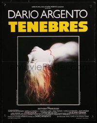 4y232 TENEBRE French 17x21 1983 Dario Argento giallo, creepy image of bloody dead girl's head!
