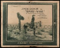 4y708 BARB-WIRE 1/2sh 1922 image of western cowboy Jack Hoxie on horseback, ultra rare!