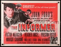 4y817 INFORMER 1/2sh R1955 John Ford, great close up art of angry Victor McLaglen!