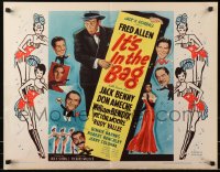 4y823 IT'S IN THE BAG 1/2sh R1952 Fred Allen, Jack Benny, Don Ameche, Rudy Vallee, murder mystery!