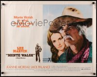 4y873 MONTE WALSH 1/2sh 1970 best portrait of cowboy Lee Marvin & pretty Jeanne Moreau!