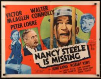 4y879 NANCY STEELE IS MISSING 1/2sh 1937 wacky Peter Lorre & angry Victor McLaglen in prison!