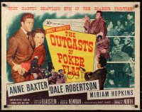 4y893 OUTCASTS OF POKER FLAT 1/2sh 1952 Anne Baxter, Dale Robertson & Hopkins in Bret Harte story!