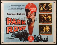 4y897 PARK ROW style B 1/2sh 1952 by Gene Evans AND director Samuel Fuller, cool crime montage!