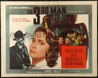 4y958 THIRD MAN style B 1/2sh 1949 Orson Welles & Reed classic film noir, Cotten, Valli, ultra-rare!