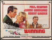 4y992 WINNING 1/2sh 1969 Paul Newman, Joanne Woodward, Indy car racing art by Howard Terpning!