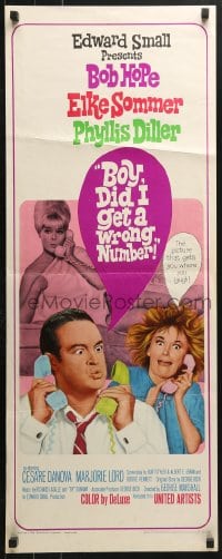 4y482 BOY DID I GET A WRONG NUMBER insert 1966 wacky Bob Hope & Phyllis Diller, sexy Elke Sommer!