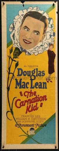 4y493 CARNATION KID insert 1929 Douglas MacLean in mistaken ID thriller, art in flower, rare!