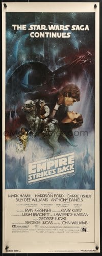 4y520 EMPIRE STRIKES BACK insert 1980 George Lucas, Gone with the Wind style art by Roger Kastel!